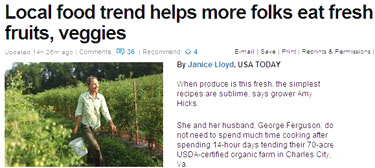 USA Today Story on CSAs.