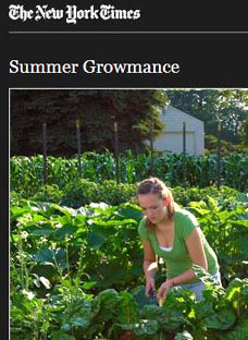 Teen gardener story in the NY Times